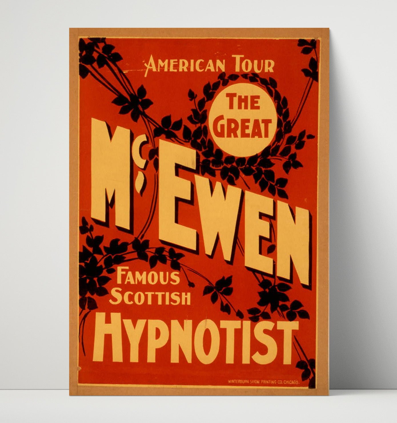 McEwen the Hypnotist - Mind Tricks - Theater Poster - 16x20 Unframed Print