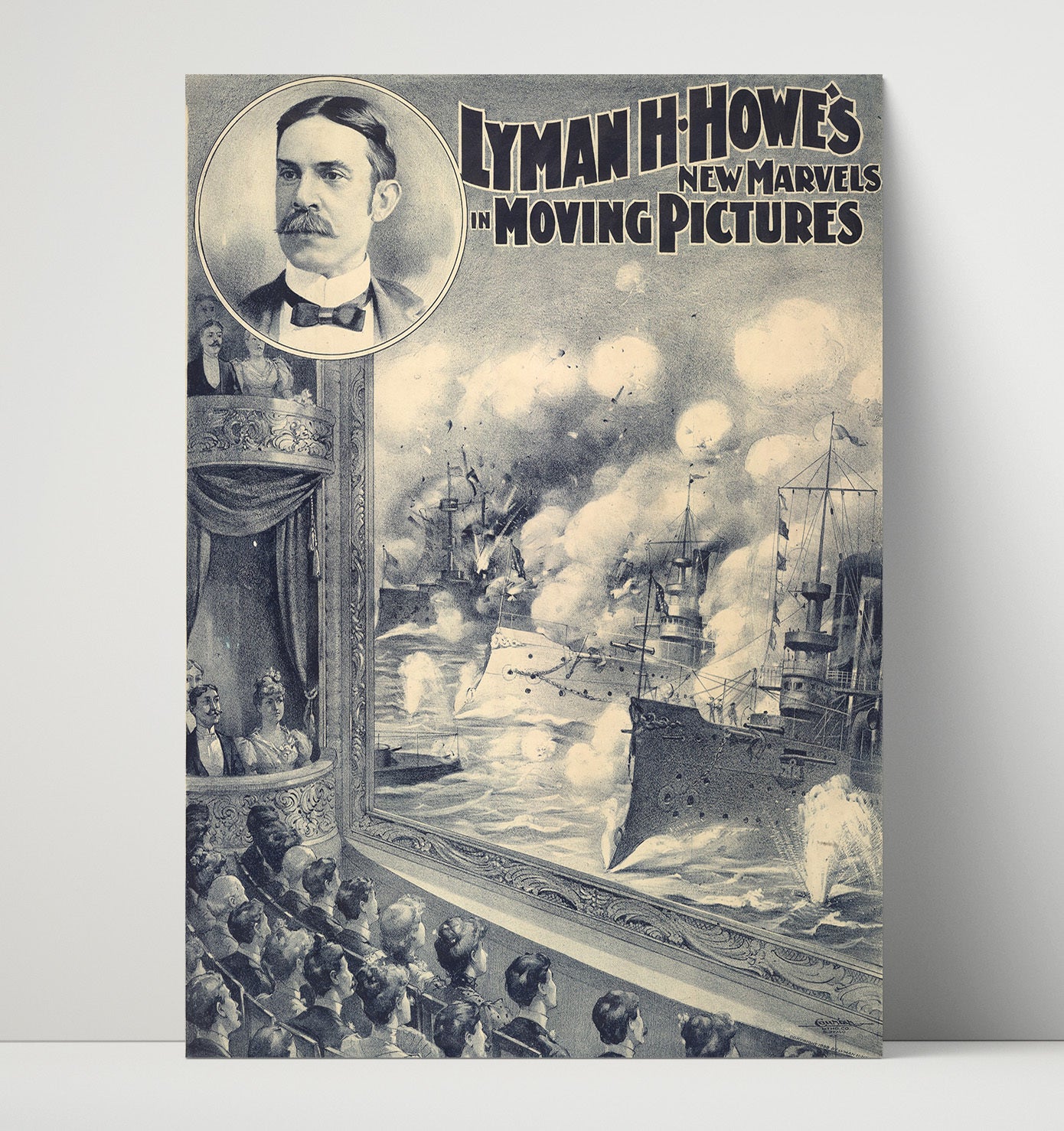New Marvels in Moving Pictures - Lyman H. Howe - Theater Poster - 16x20 Unframed Print