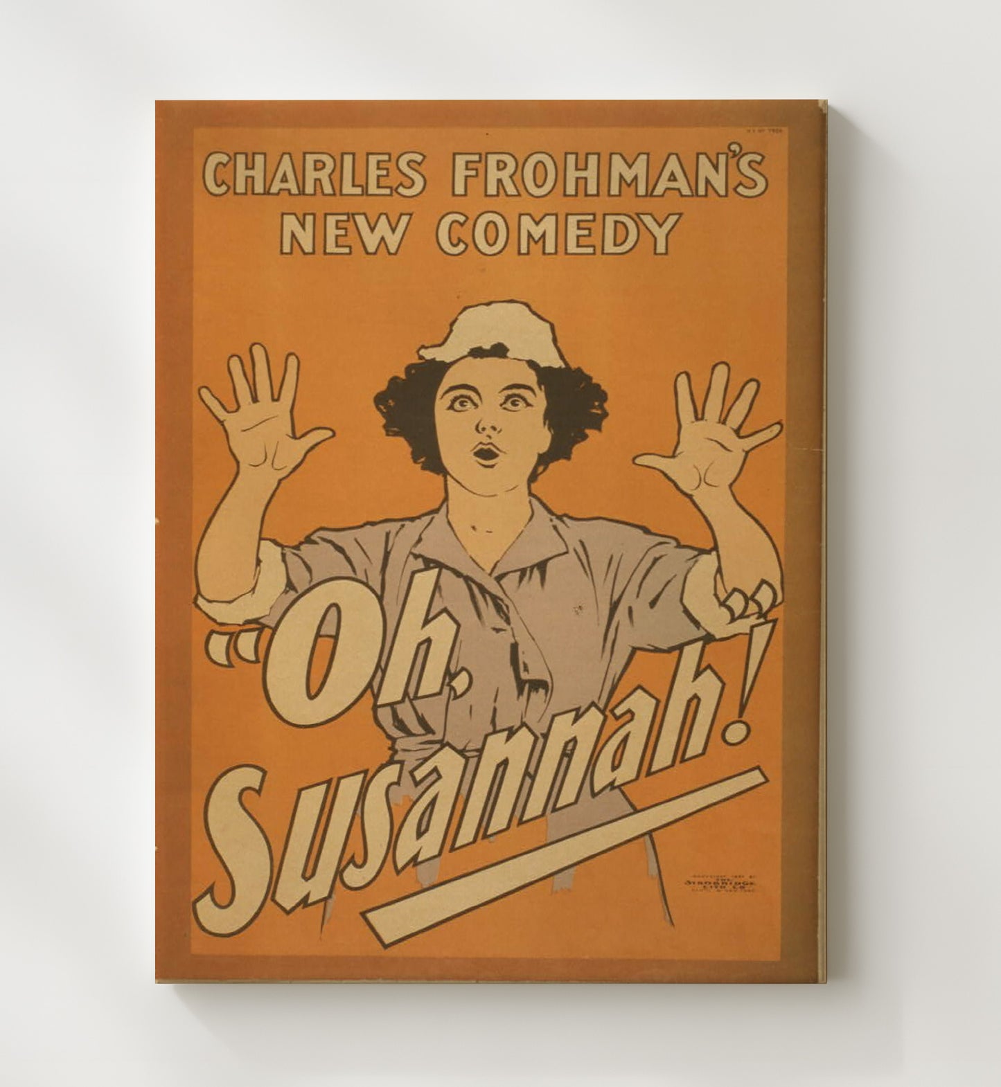 Oh Susannah - Comic Shock - Theater Poster - 20x24 Canvas