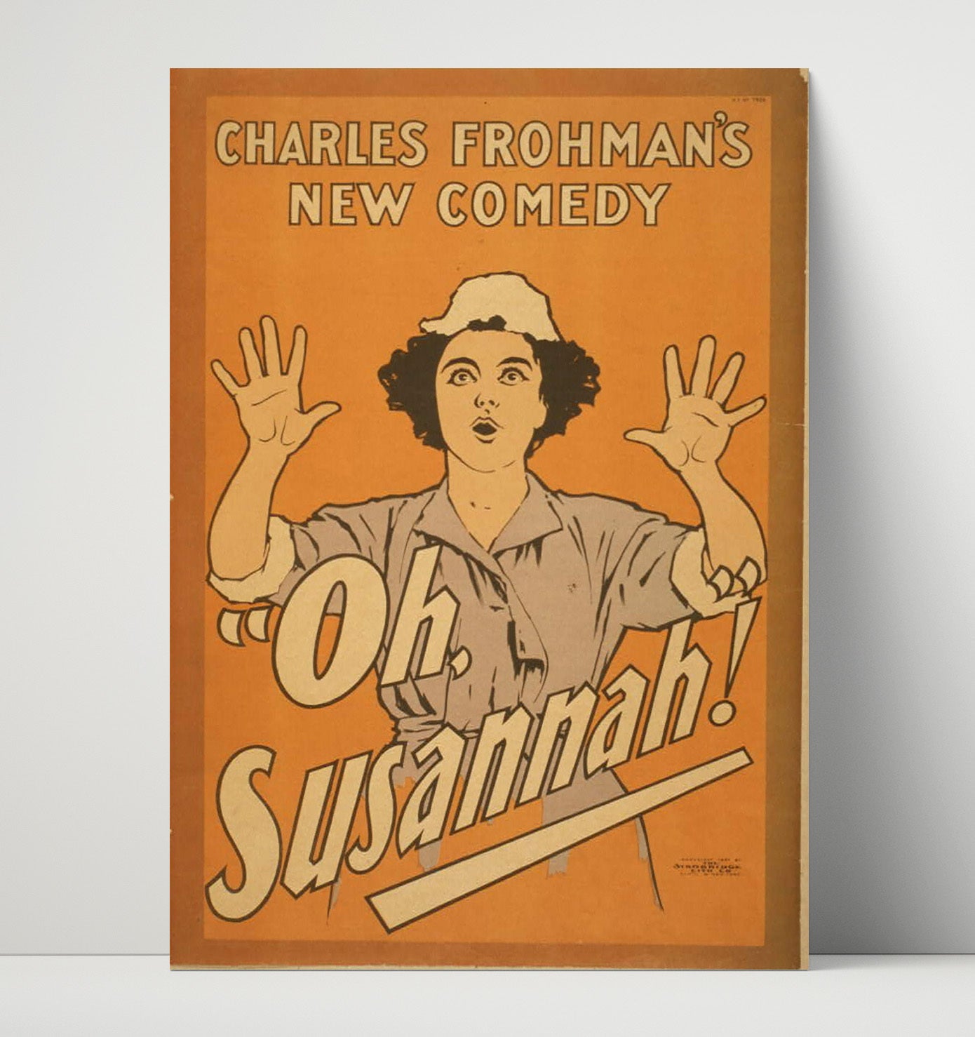 Oh Susannah - Comic Shock - Theater Poster - 16x20 Unframed Print