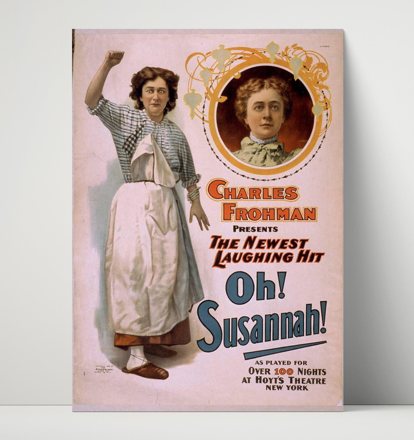 Oh Susannah - Laughing Hit - Theater Poster - 16x20 Unframed Print