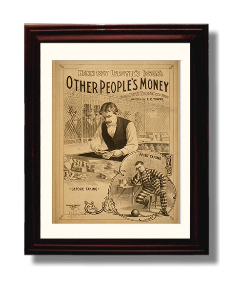 Other Peoples Money - Before and After - Theater Poster - 8x10 Beveled Frame