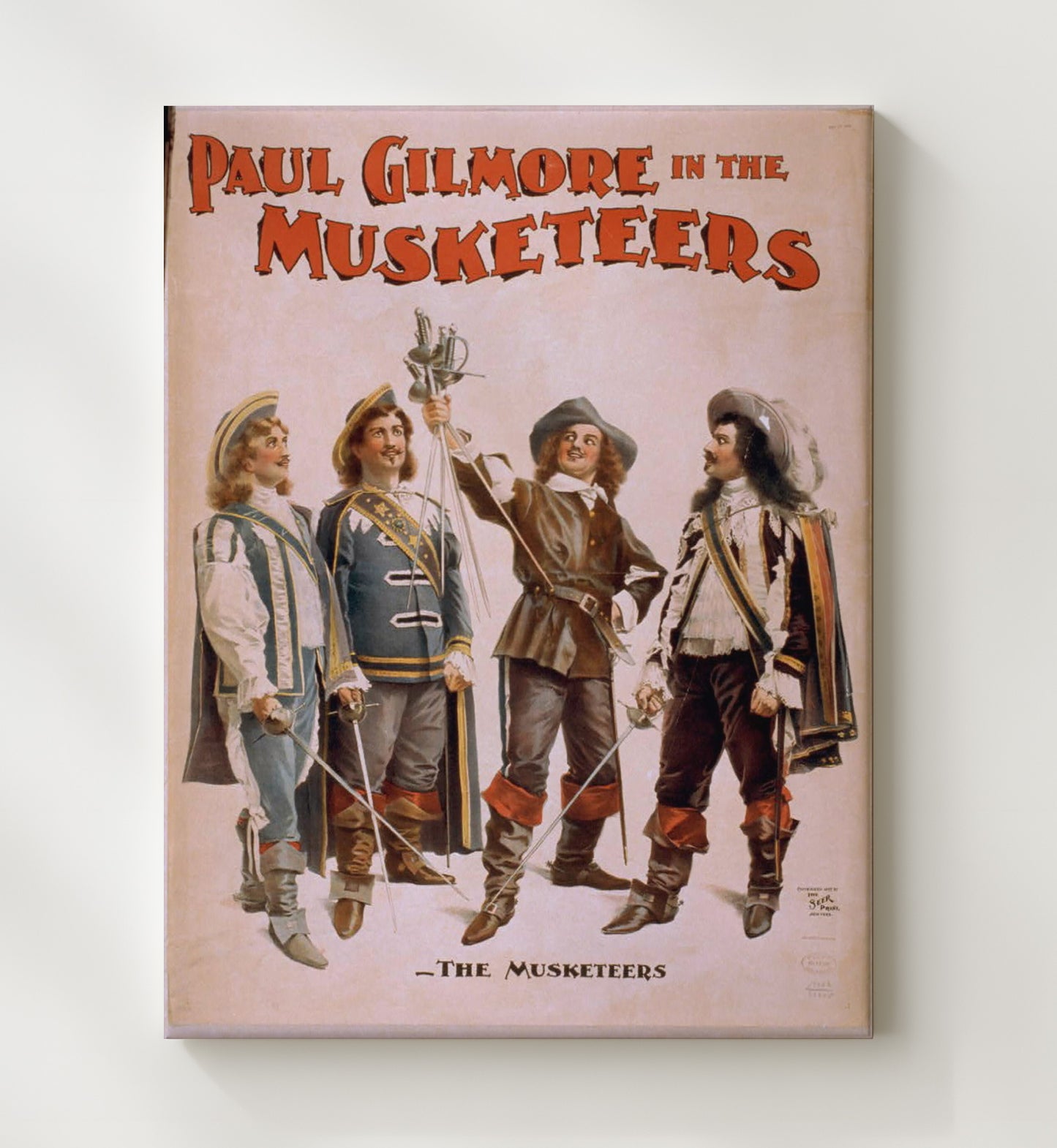 Paul Gilmore - Musketeer Spirit - Theater Poster - 20x24 Canvas