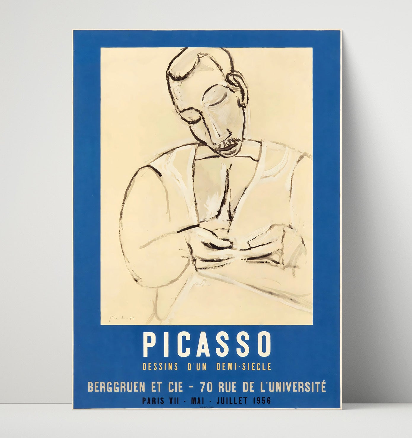 Picasso - Berggruen Et Cie - Dessins D Un Demi Siecle 1956 Paris - Theater Poster - 16x20 Unframed Print