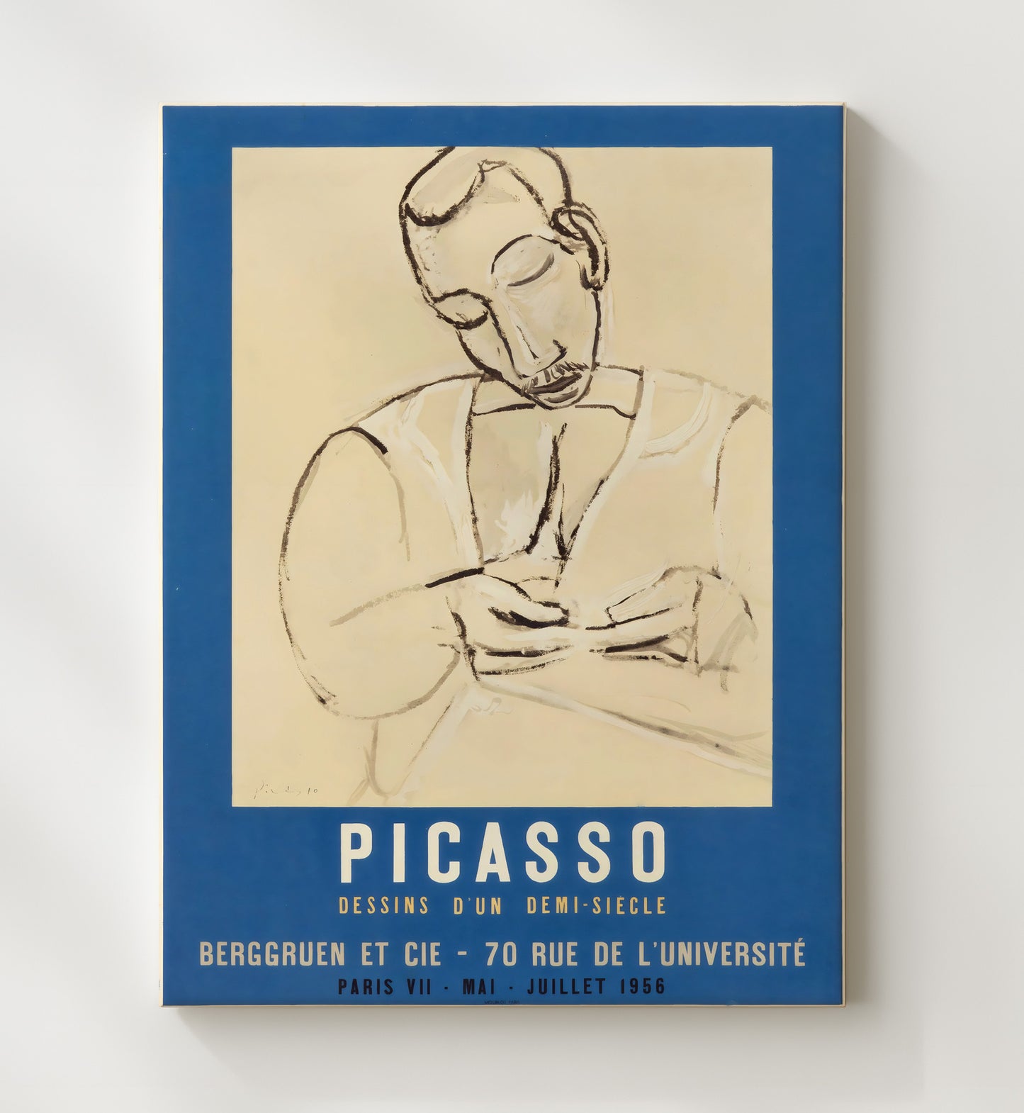 Picasso - Berggruen Et Cie - Dessins D Un Demi Siecle 1956 Paris - Theater Poster - 20x24 Canvas