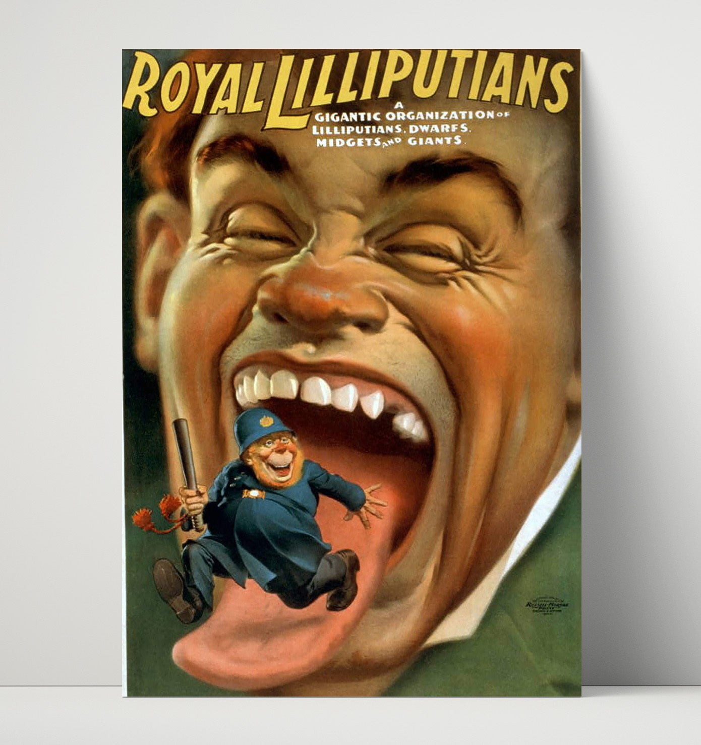 Royal Lilliputians - Tongue Tied Comedy - Theater Poster - 16x20 Unframed Print