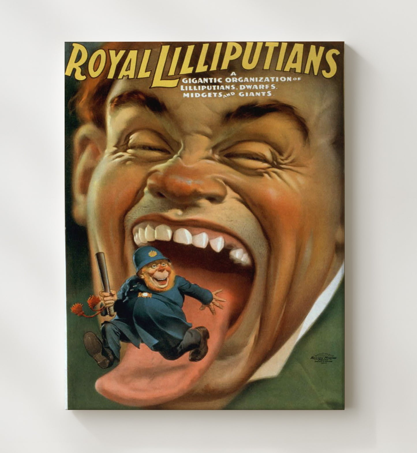 Royal Lilliputians - Tongue Tied Comedy - Theater Poster - 20x24 Canvas