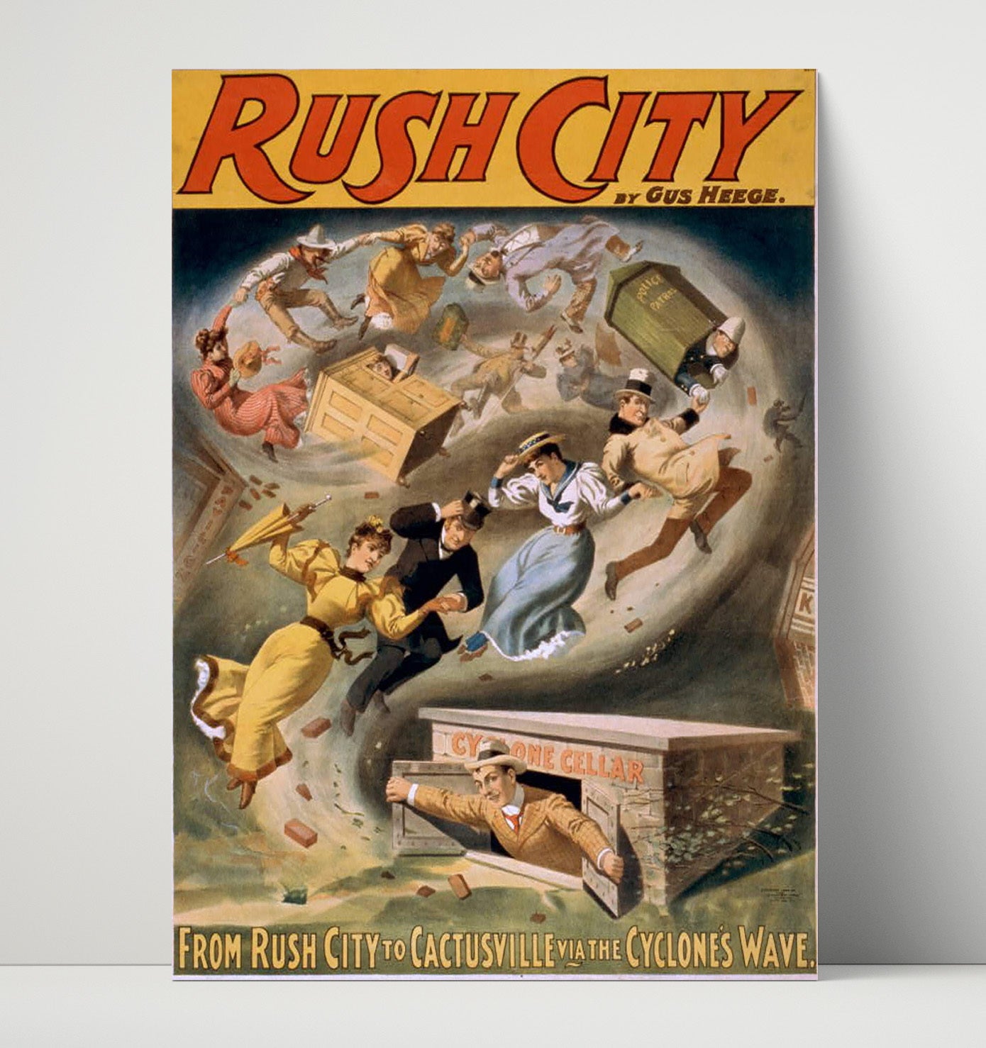 Rush City - Classic Stage Production - Theater Poster - 16x20 Unframed Print