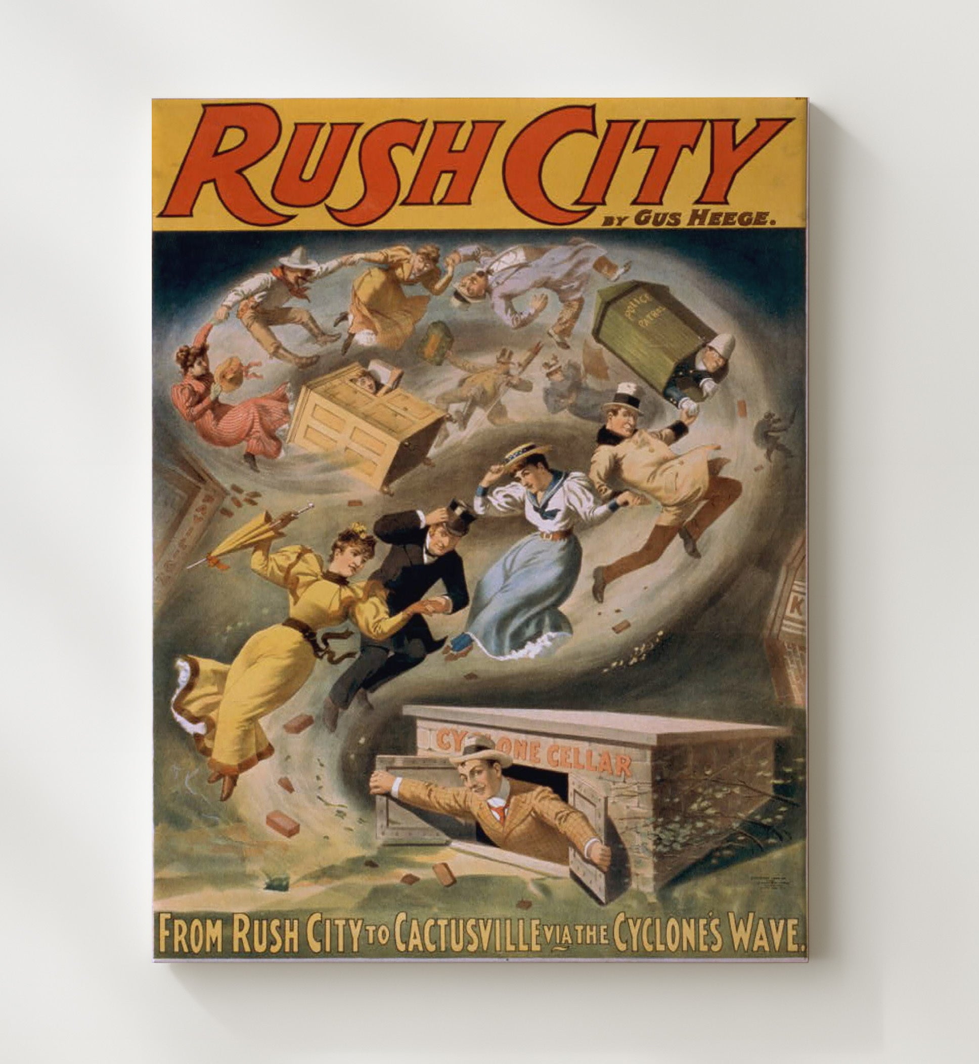 Rush City - Classic Stage Production - Theater Poster - 20x24 Canvas