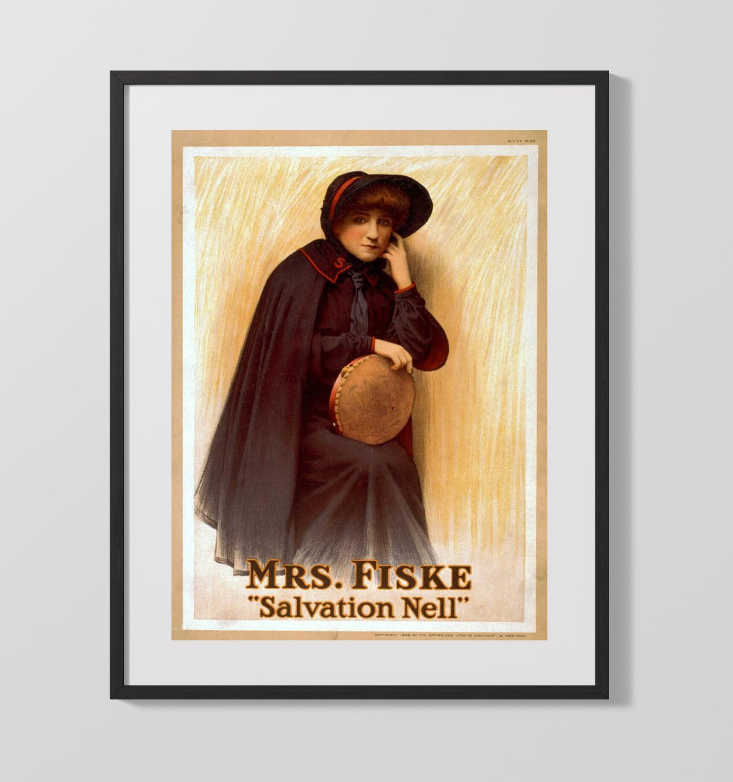 Salvation Nell - Classic Stage Production - Theater Poster - 16x20 Gallery Frame
