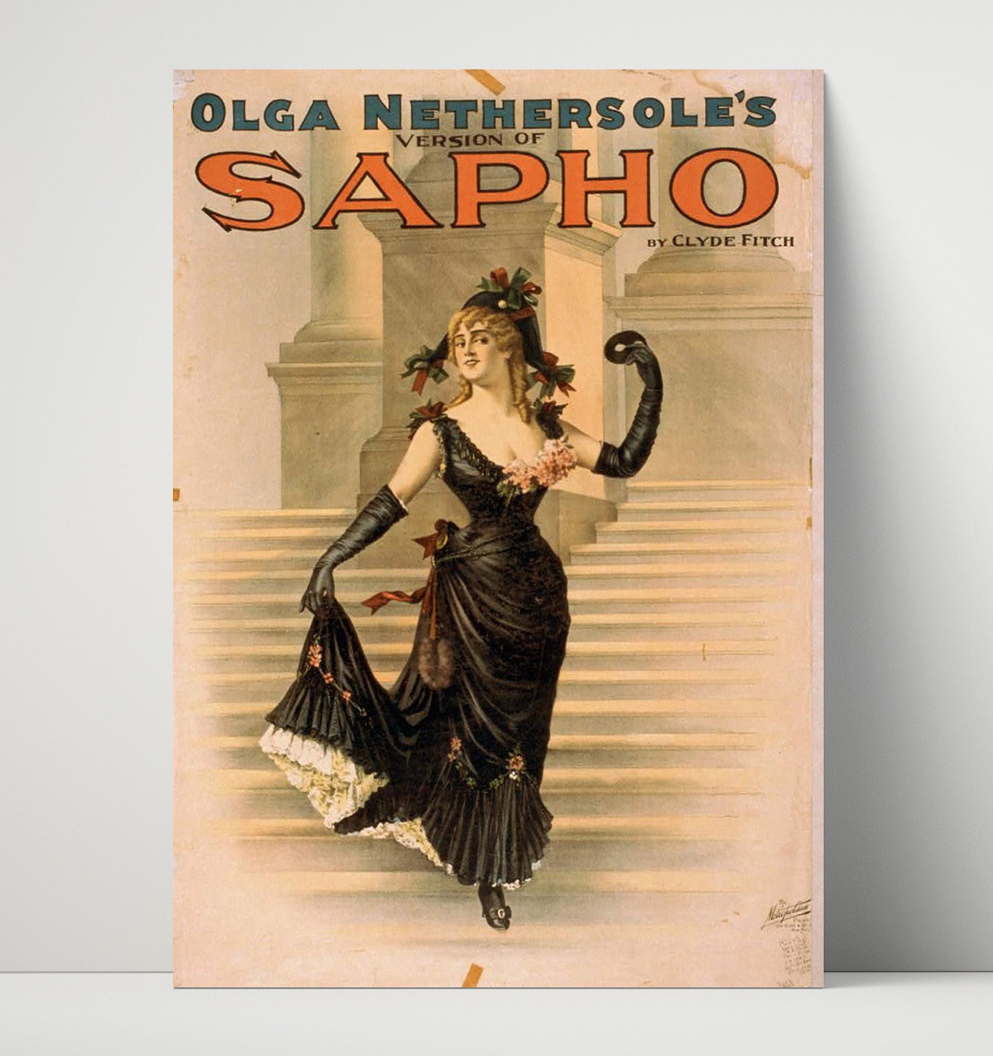Sapho - Olga Nethersoles Bold Drama - Theater Poster - 16x20 Unframed Print