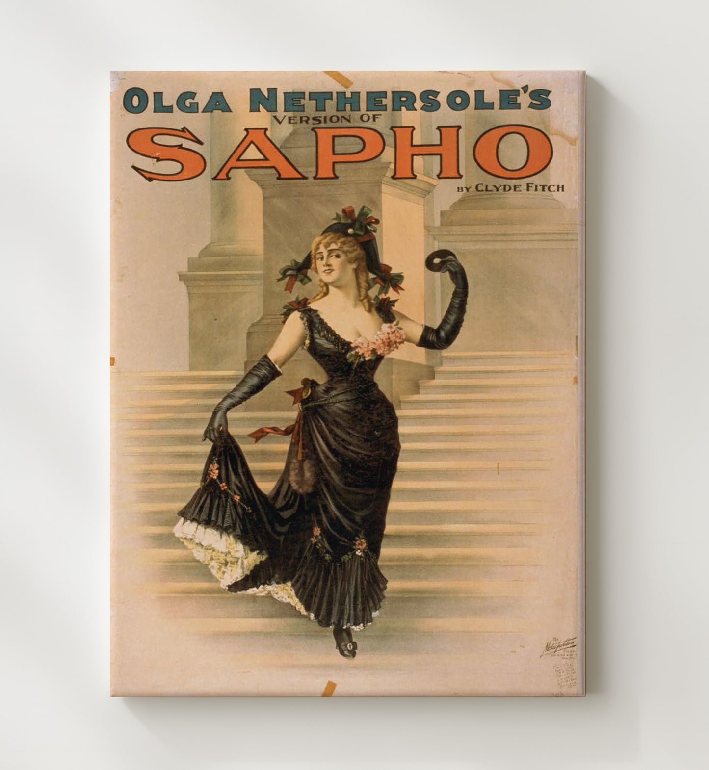Sapho - Olga Nethersoles Bold Drama - Theater Poster - 20x24 Canvas