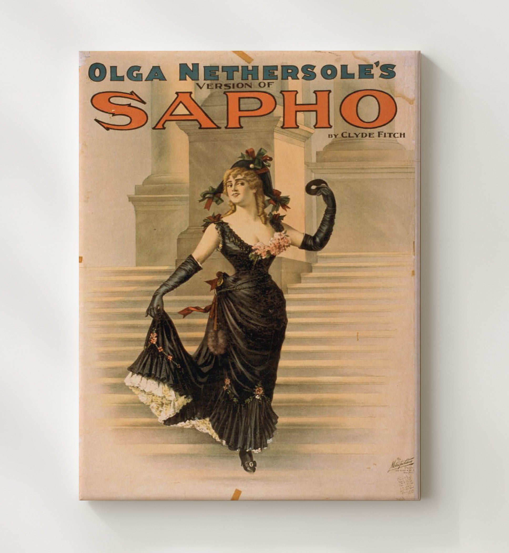 Sapho - Olga Nethersoles Bold Drama - Theater Poster - 20x24 Canvas