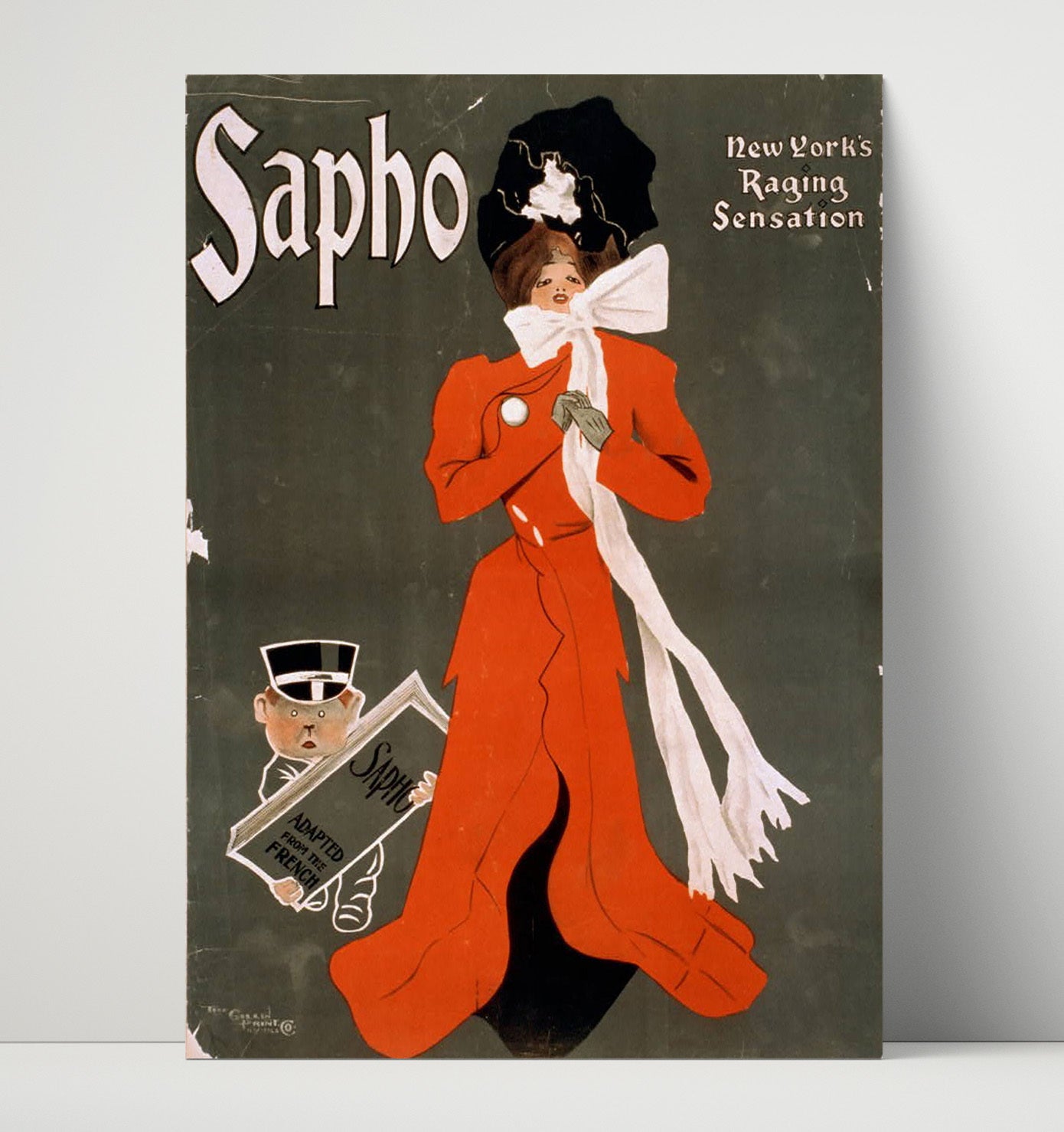 Sapho - Raging Sensation - Theater Poster - 16x20 Unframed Print