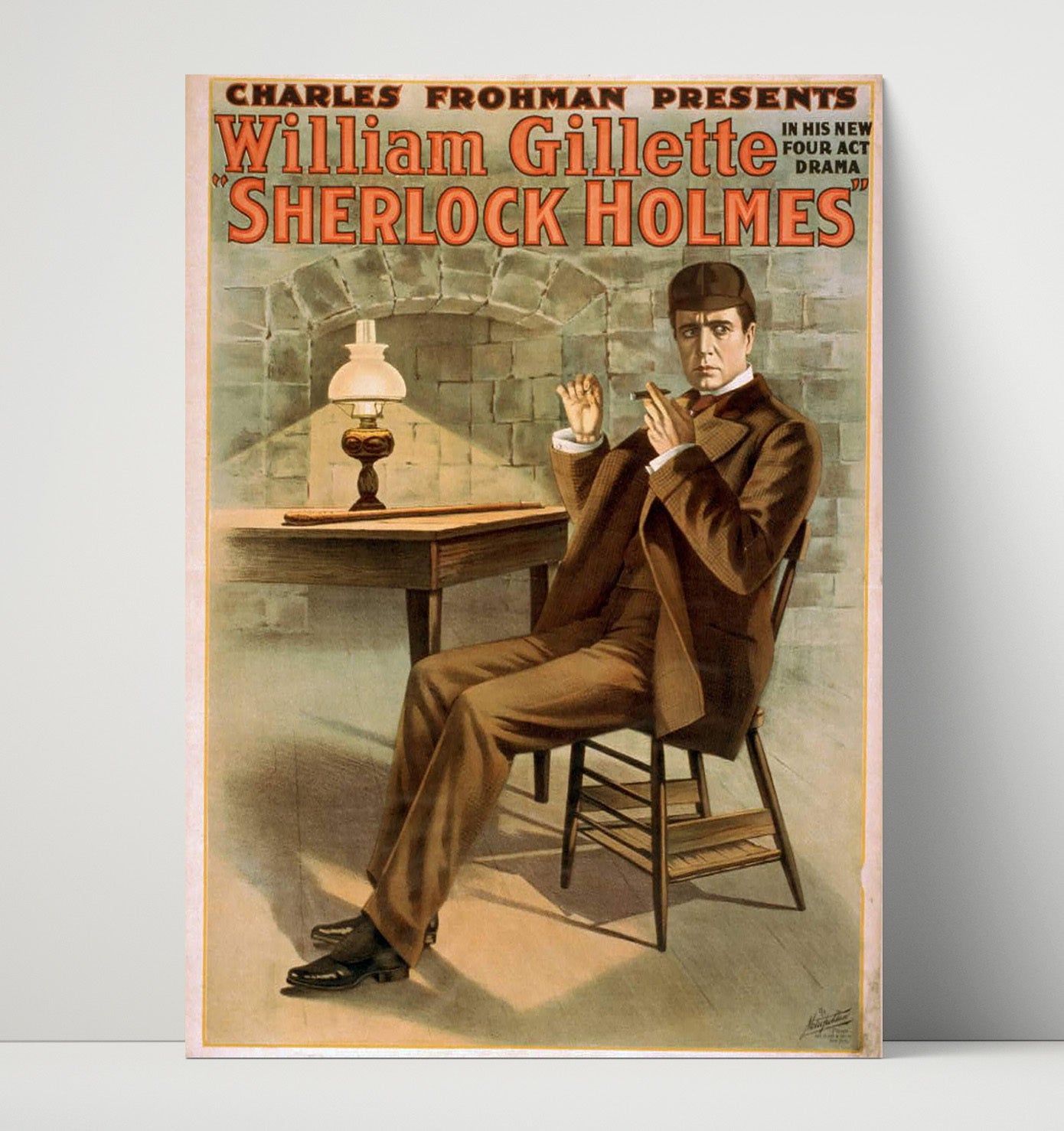 Sherlock Holmes - The Great Detective - Theater Poster - 16x20 Unframed Print