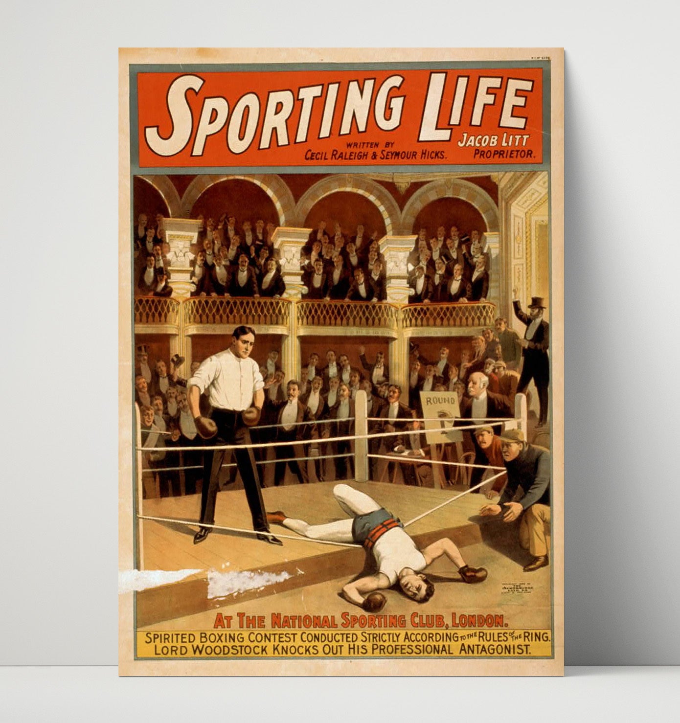Sporting Life Boxing London - Classic Stage Production - Theater Poster - 16x20 Unframed Print