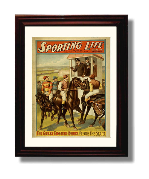 Sporting Life Derby - Classic Stage Production - Theater Poster - 8x10 Beveled Frame
