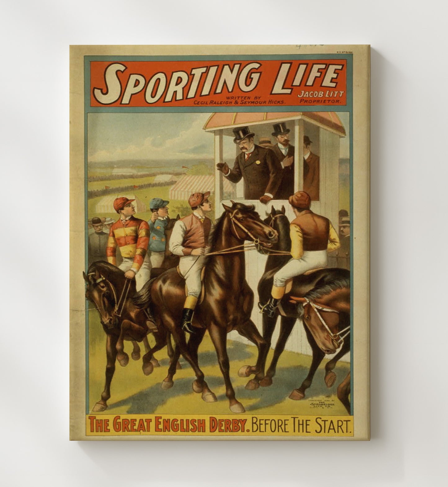 Sporting Life Derby - Classic Stage Production - Theater Poster - 20x24 Canvas