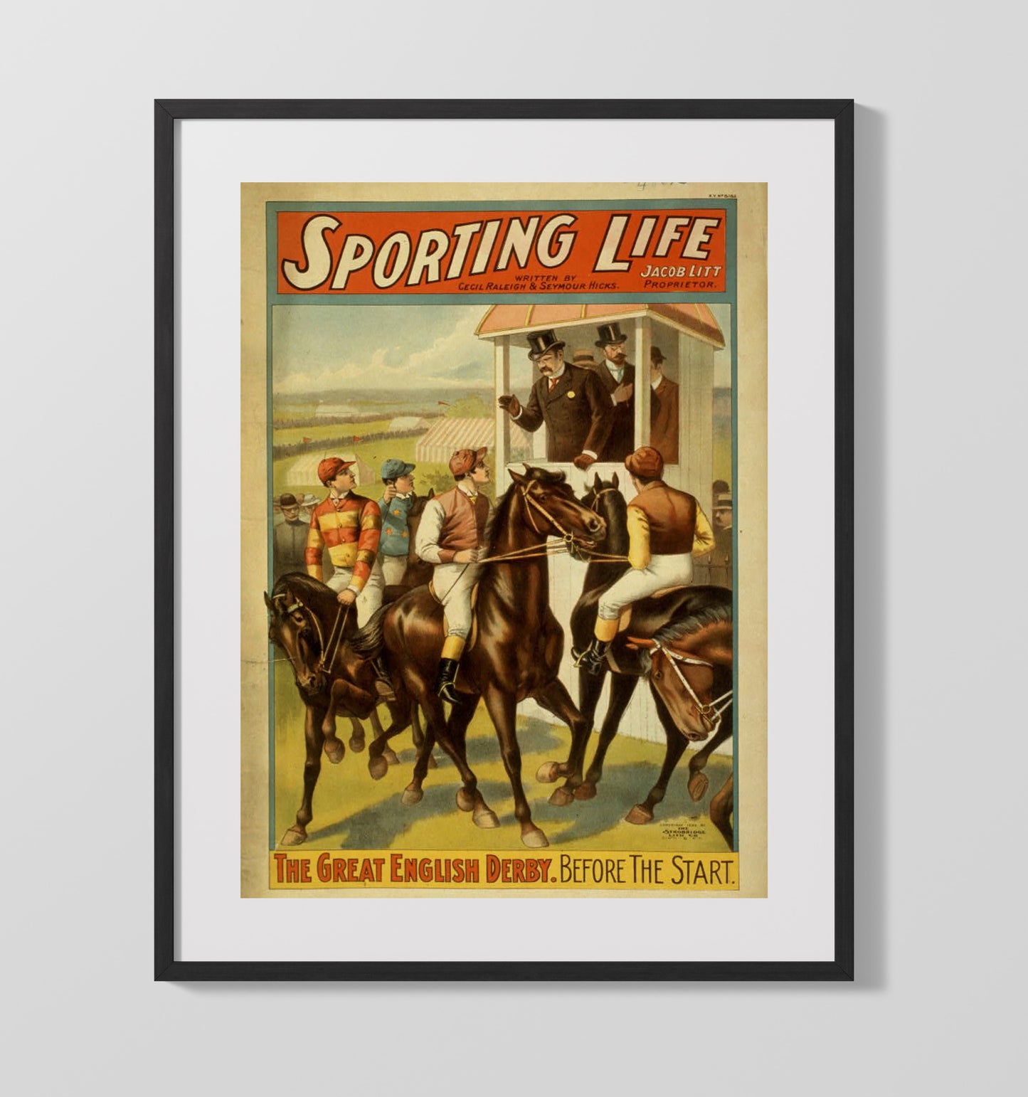 Sporting Life Derby - Classic Stage Production - Theater Poster - 16x20 Gallery Frame