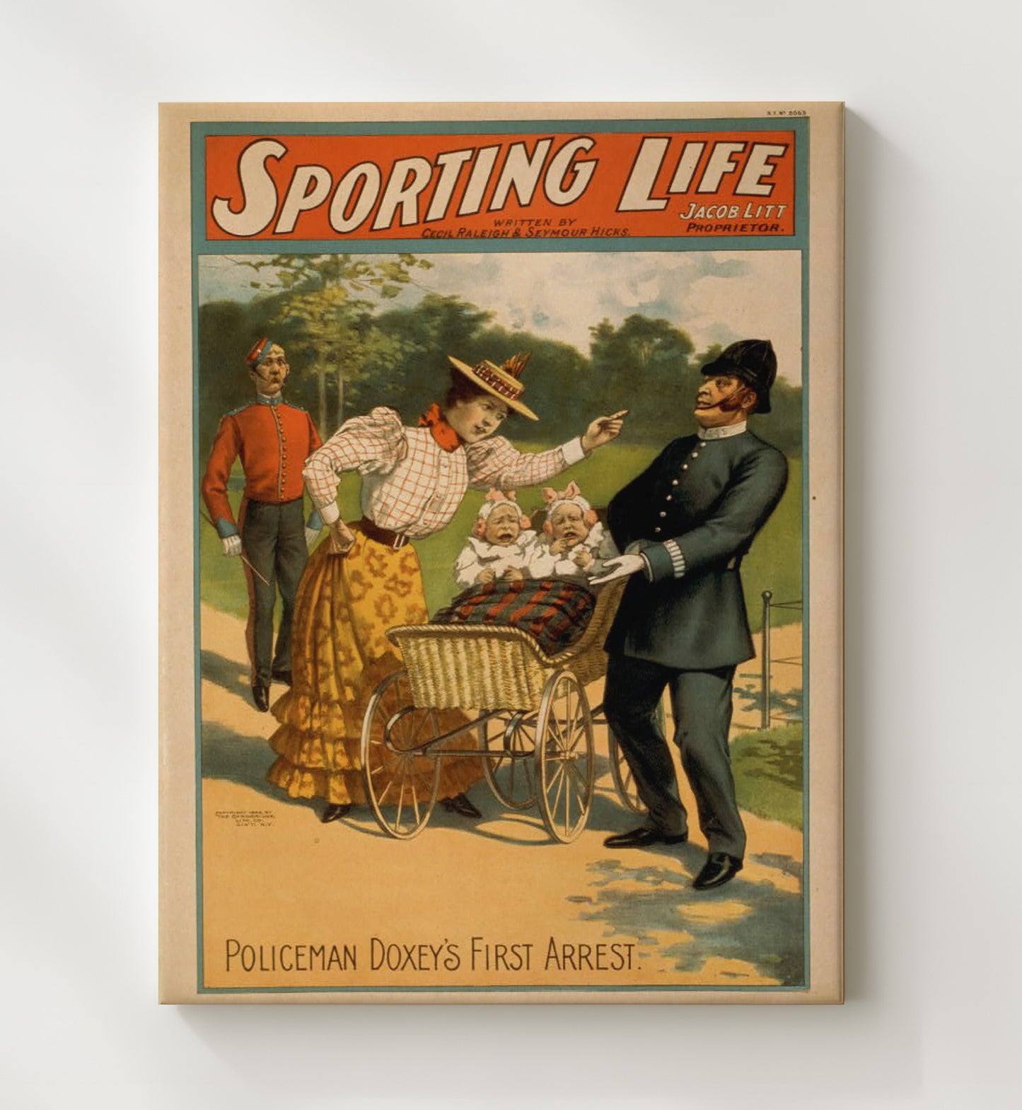 Sporting Life First Arrest - Classic Stage Production - Theater Poster - 20x24 Canvas
