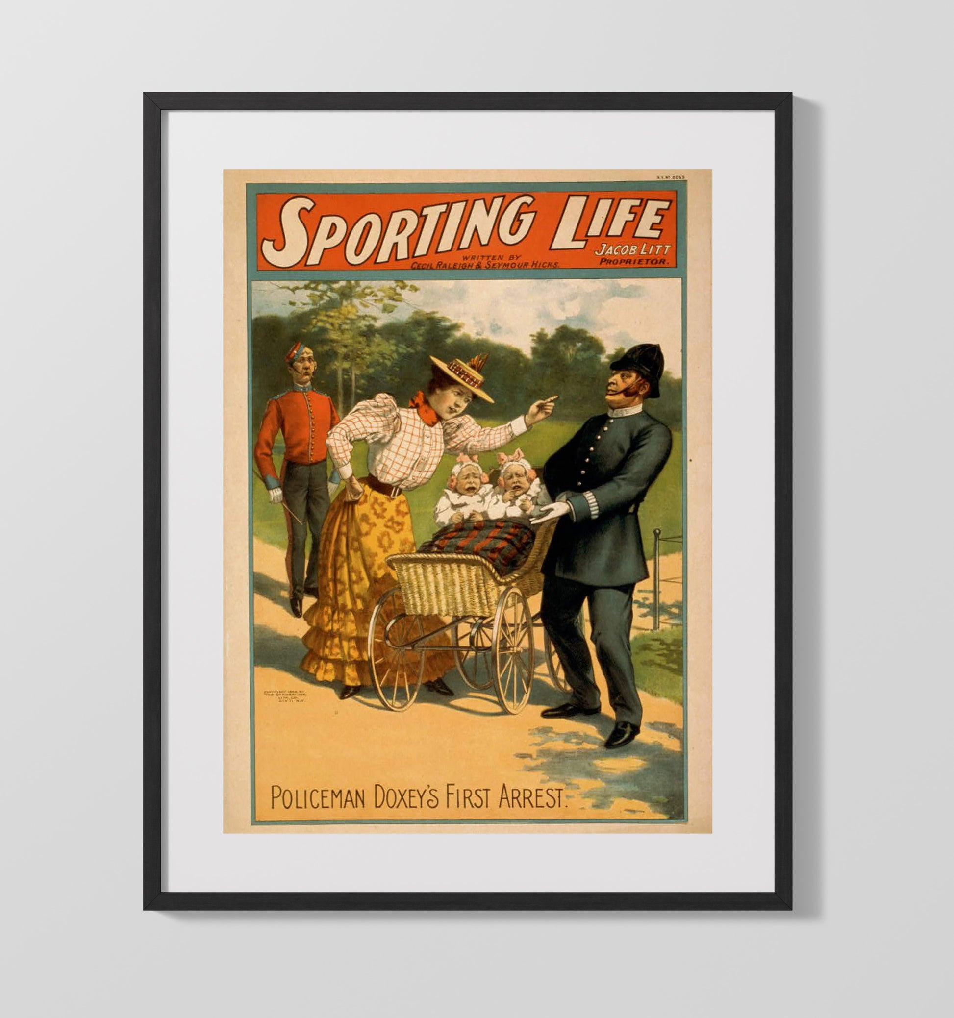 Sporting Life First Arrest - Classic Stage Production - Theater Poster - 16x20 Gallery Frame