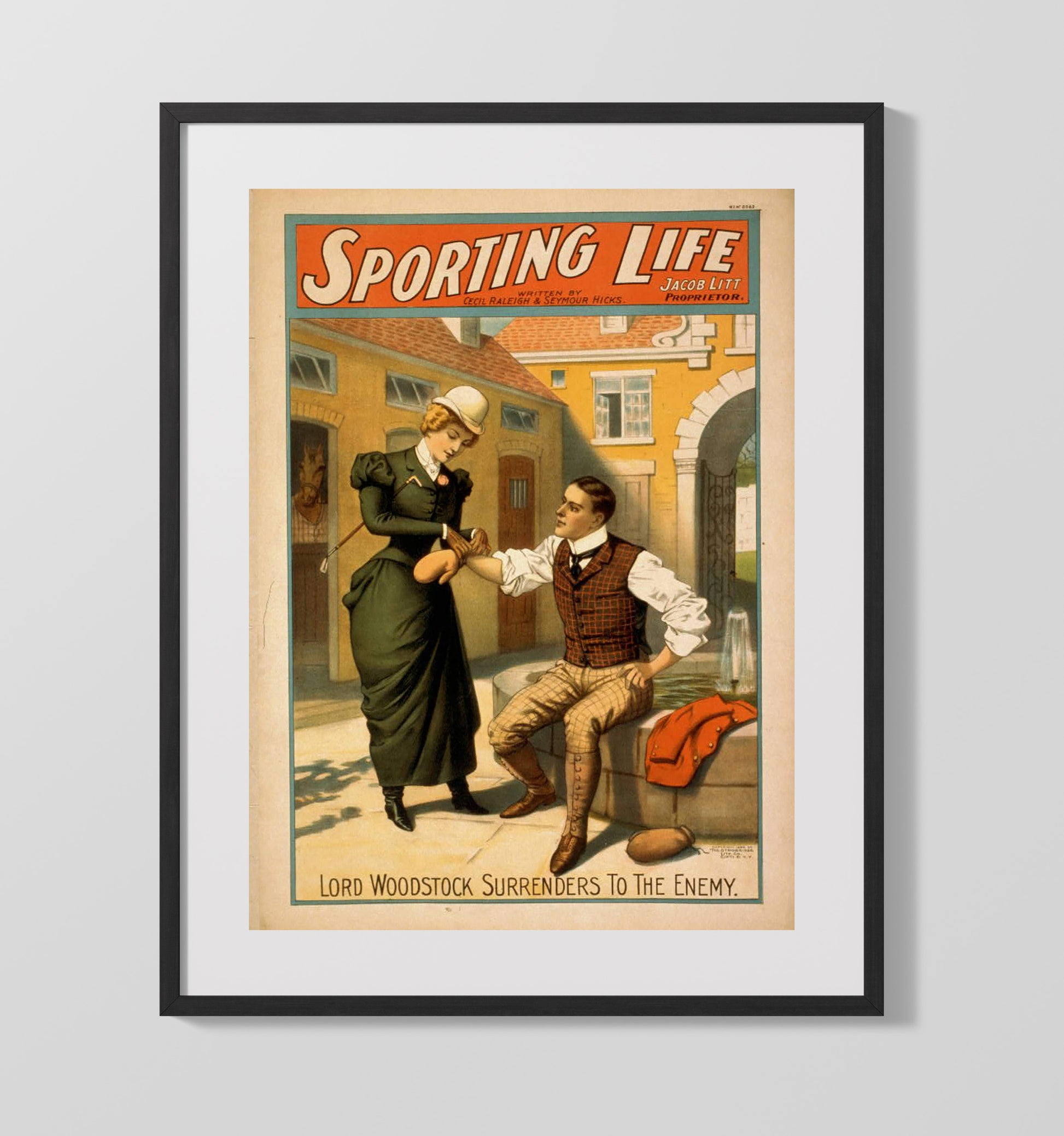 Sporting Life Surrenders - Classic Stage Production - Theater Poster - 16x20 Gallery Frame