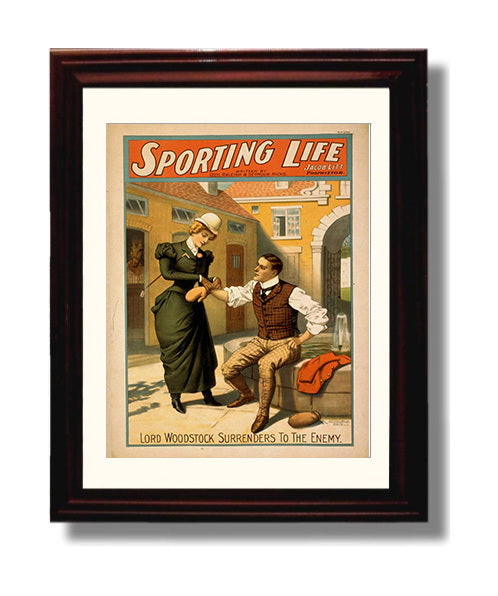 Sporting Life Surrenders - Classic Stage Production - Theater Poster - 8x10 Beveled Frame