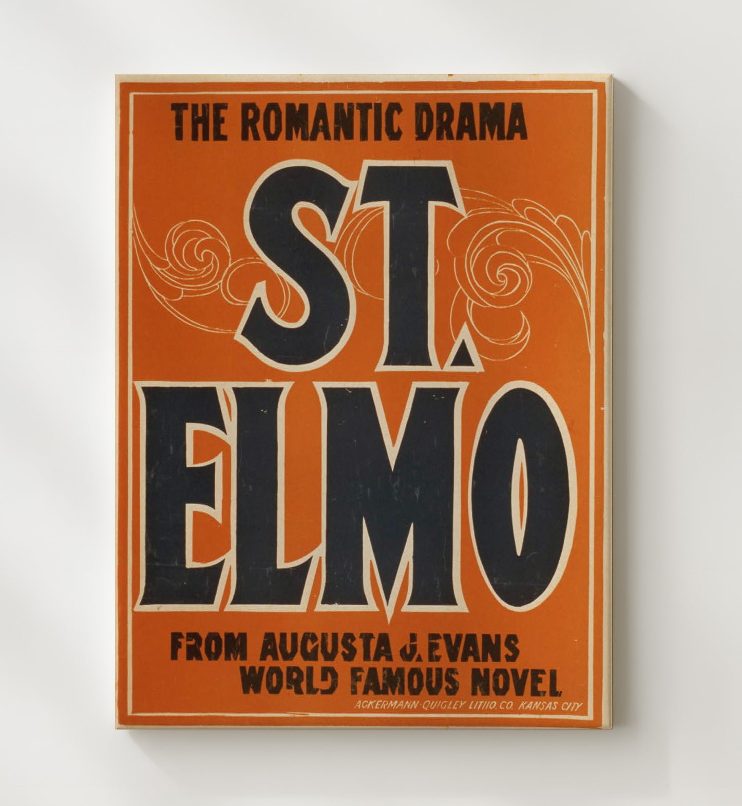 St Elmo - Classic Stage Production - Theater Poster - 20x24 Canvas