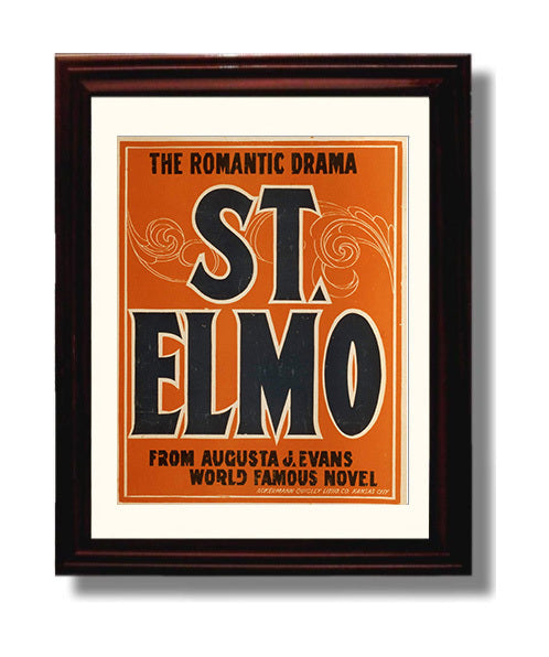 St Elmo - Classic Stage Production - Theater Poster - 8x10 Beveled Frame