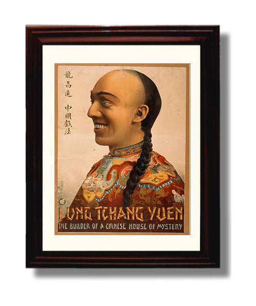 The Chinese House of Mystery - Classic Stage Production - Theater Poster - 8x10 Beveled Frame