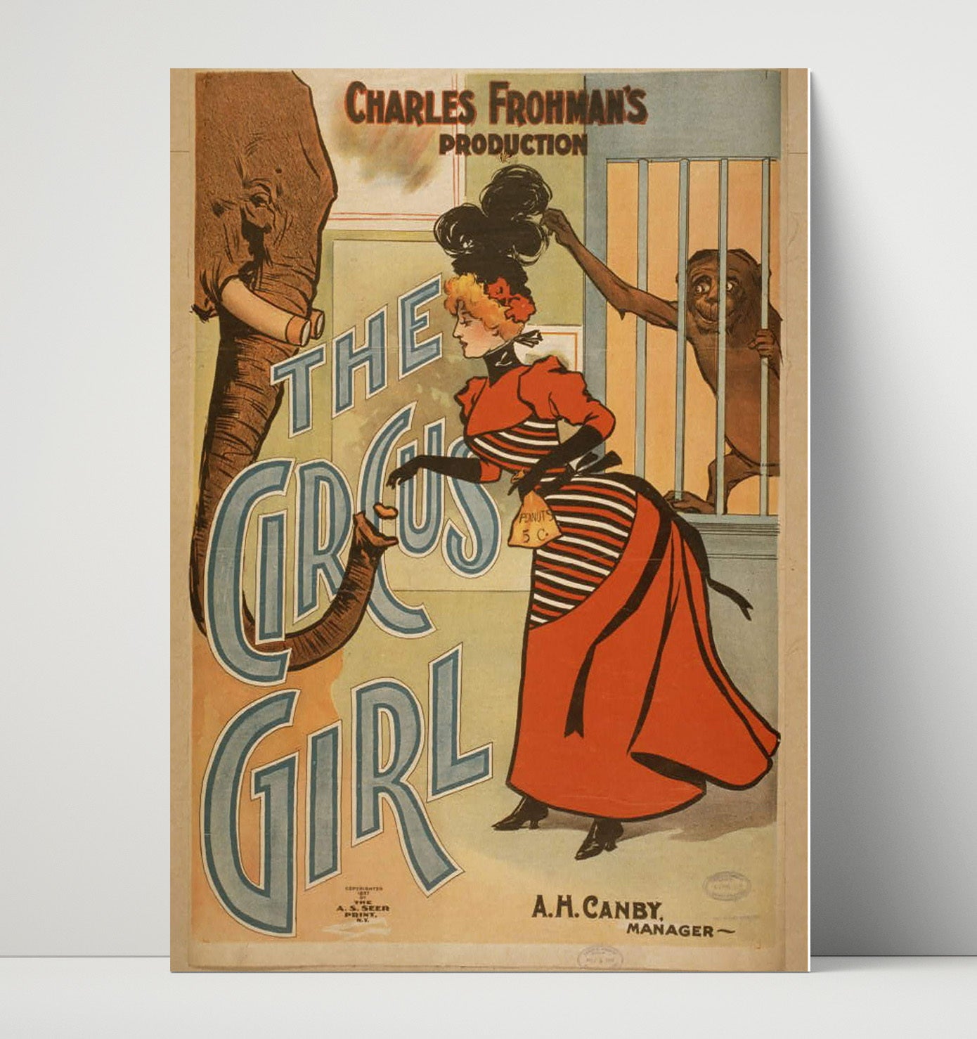 The Circus Girl - Classic Stage Production - Theater Poster - 16x20 Unframed Print