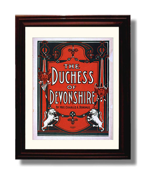 The Duchess of Devonshire - Classic Stage Production - Theater Poster - 8x10 Beveled Frame