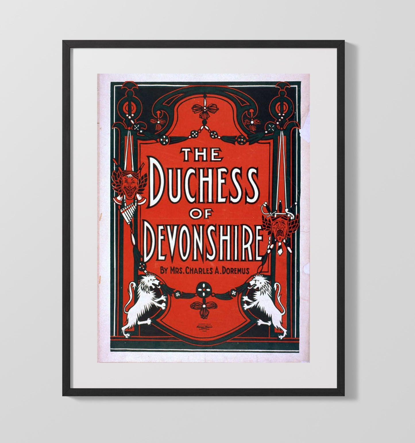 The Duchess of Devonshire - Classic Stage Production - Theater Poster - 16x20 Gallery Frame