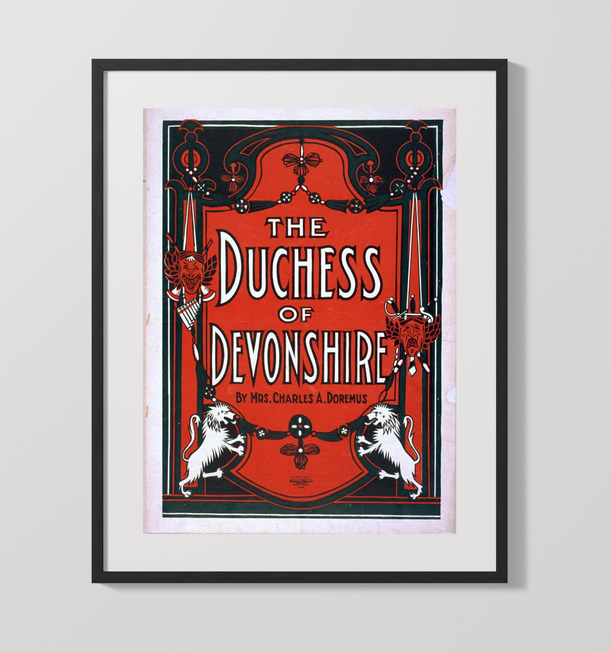 The Duchess of Devonshire - Classic Stage Production - Theater Poster - 16x20 Gallery Frame