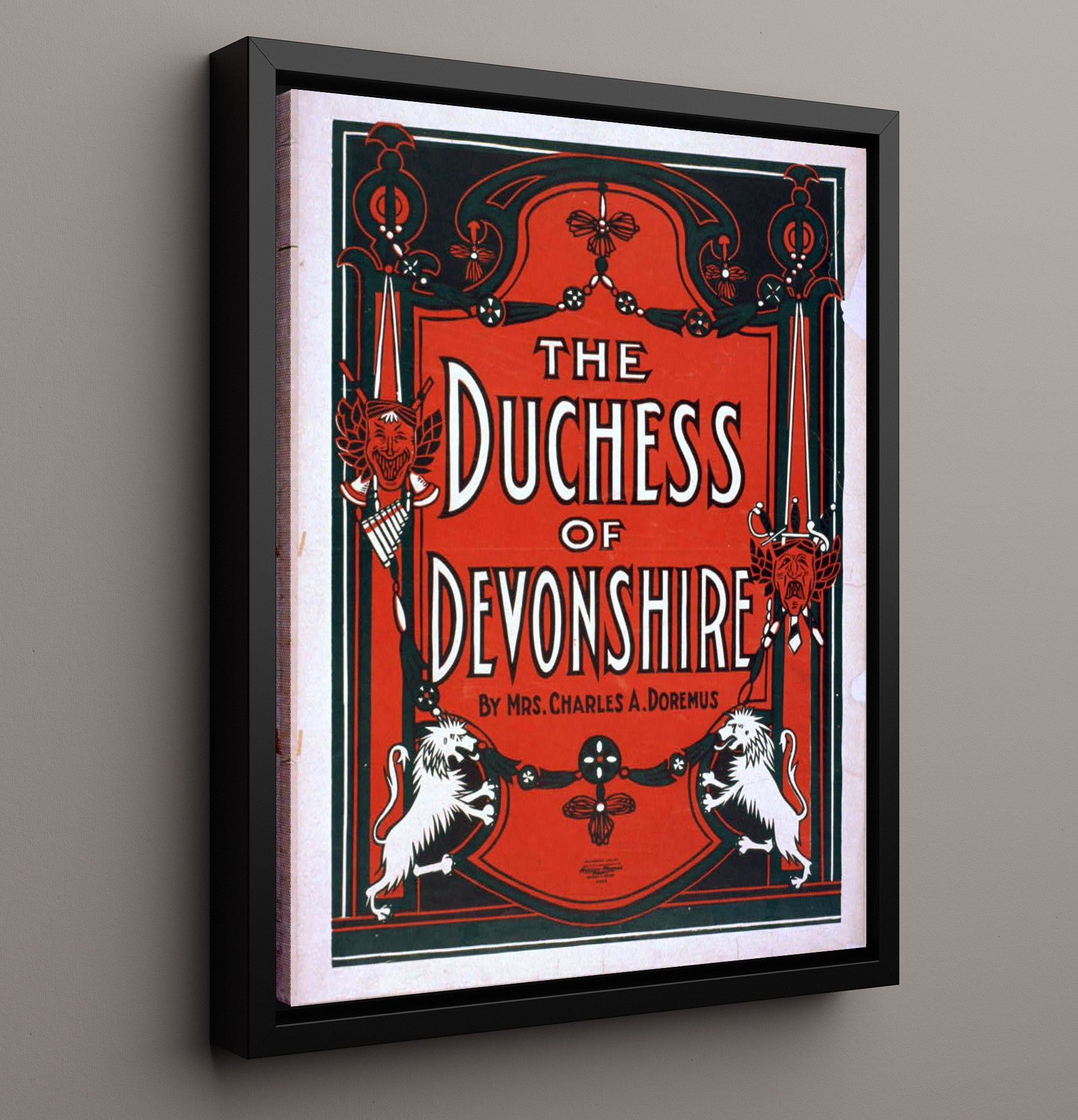 The Duchess of Devonshire - Classic Stage Production - Theater Poster - 16x20 Framed Canvas