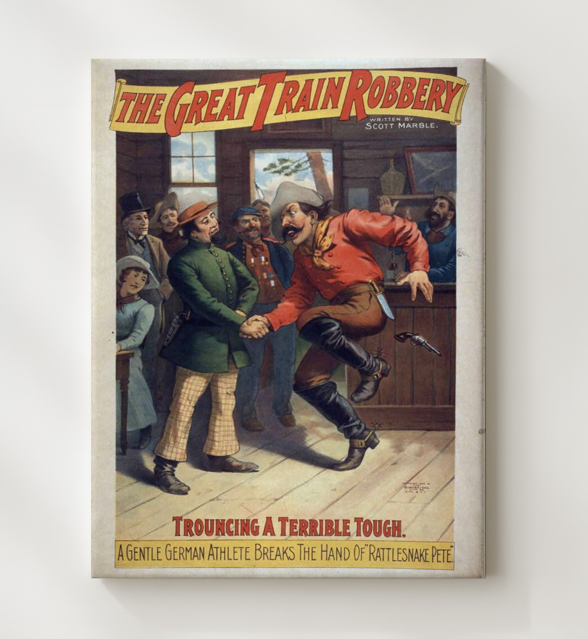The Great Train Robbery - Classic Stage Production - Theater Poster - 20x24 Canvas