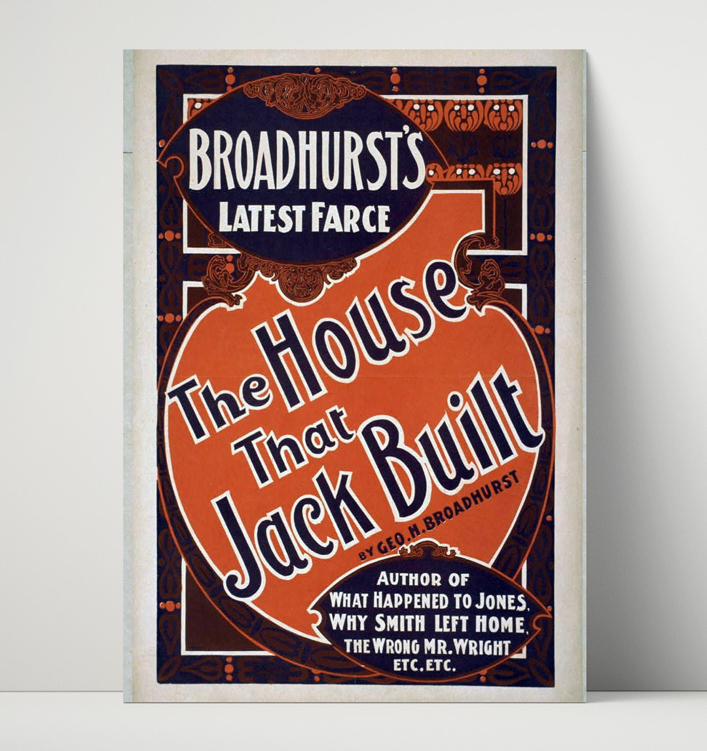 The House That Jack Built - Classic Stage Production - Theater Poster - 16x20 Unframed Print