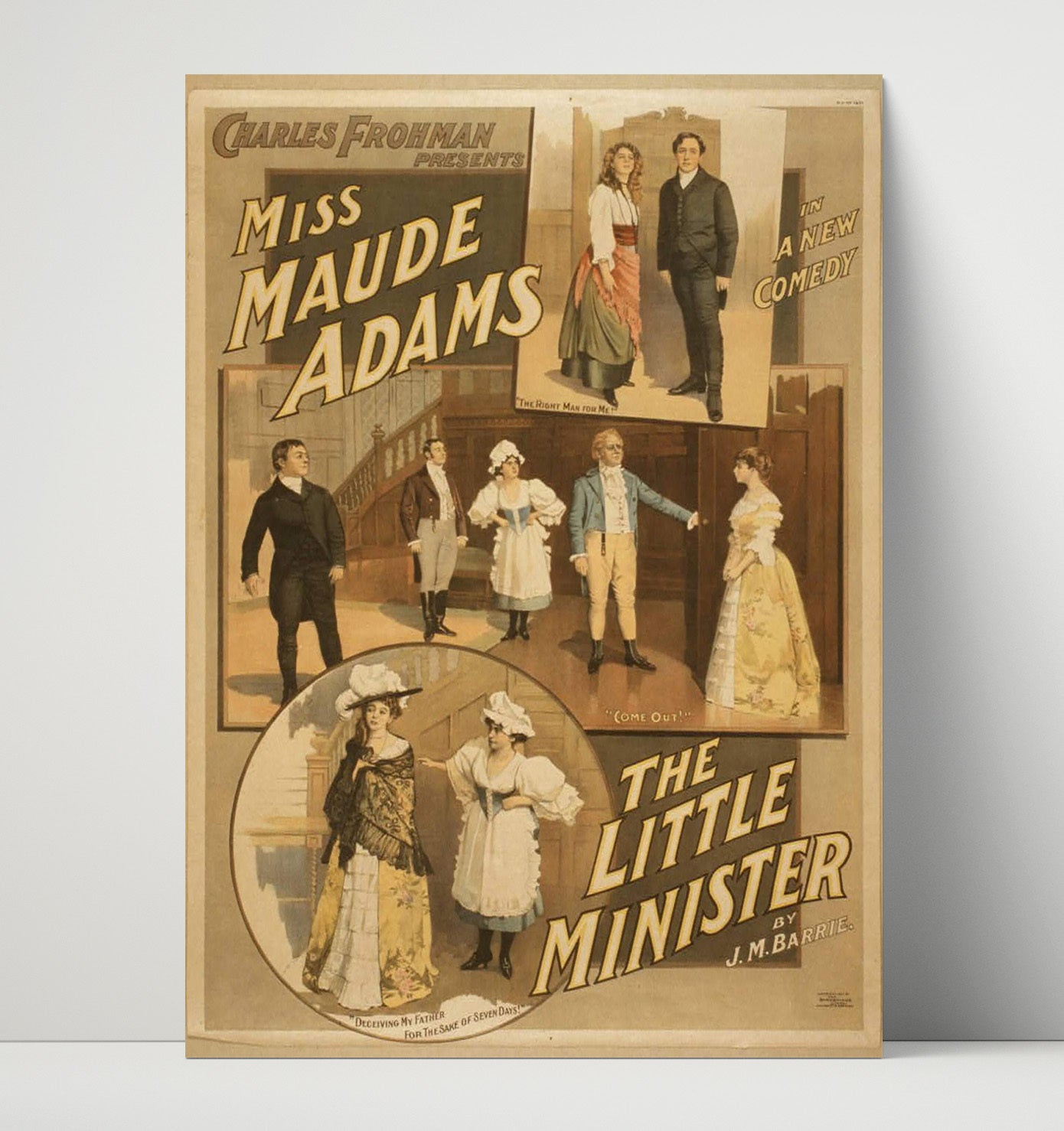 The Little Minister - Classic Stage Production - Theater Poster - 16x20 Unframed Print