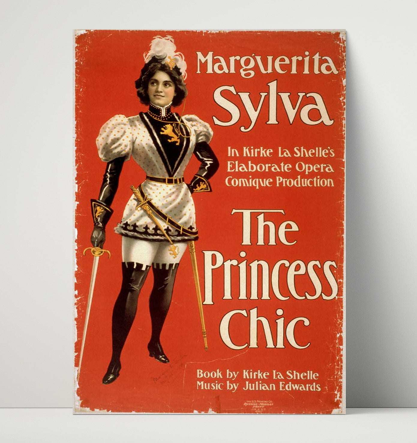 The Princess Chic - Classic Stage Production - Theater Poster - 16x20 Unframed Print