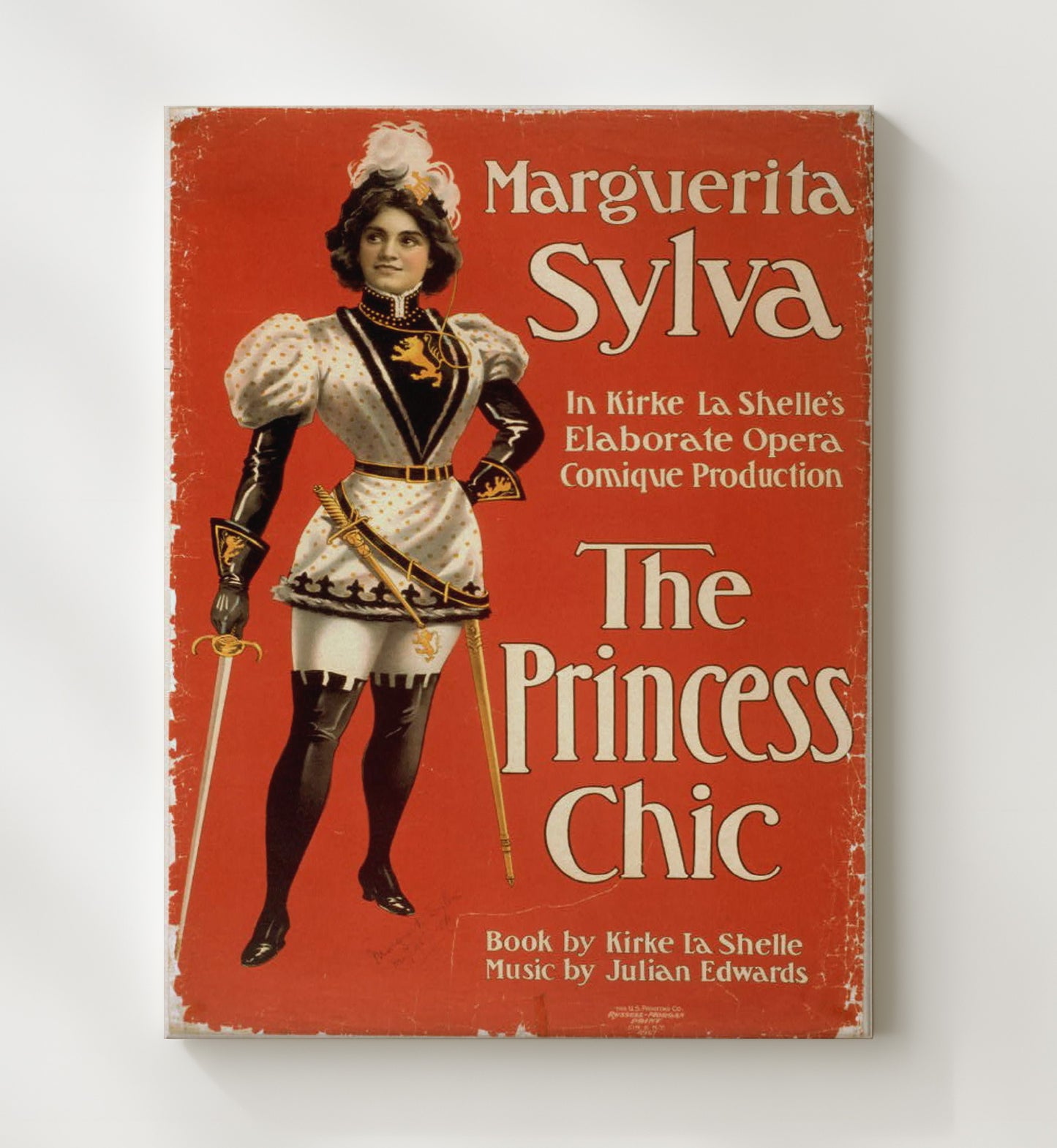 The Princess Chic - Classic Stage Production - Theater Poster - 20x24 Canvas