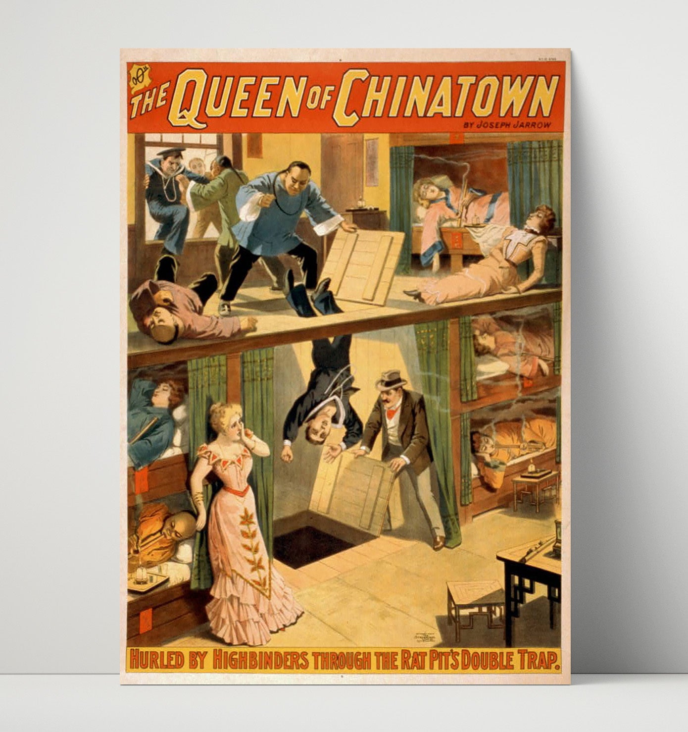 The Queen of Chinatown - Classic Stage Production - Theater Poster - 16x20 Unframed Print