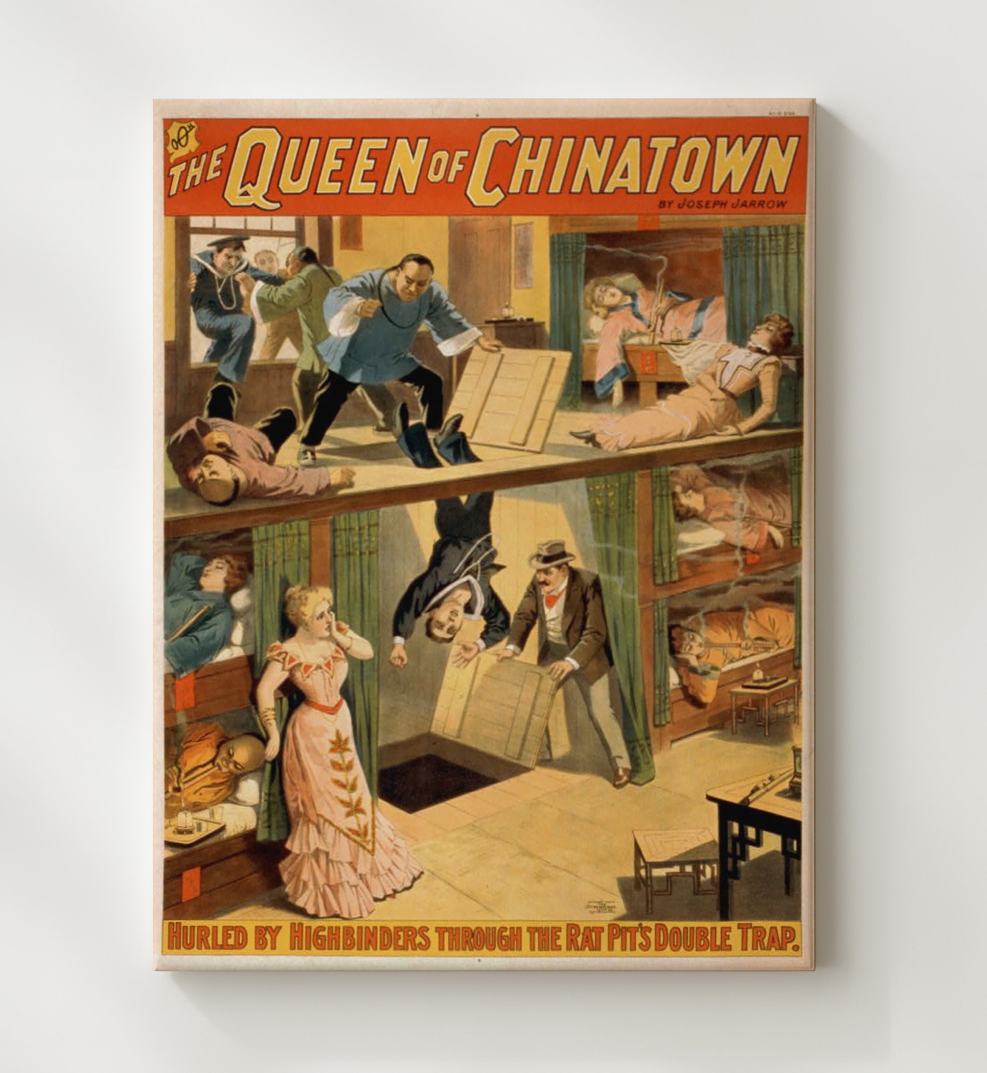 The Queen of Chinatown - Classic Stage Production - Theater Poster - 20x24 Canvas