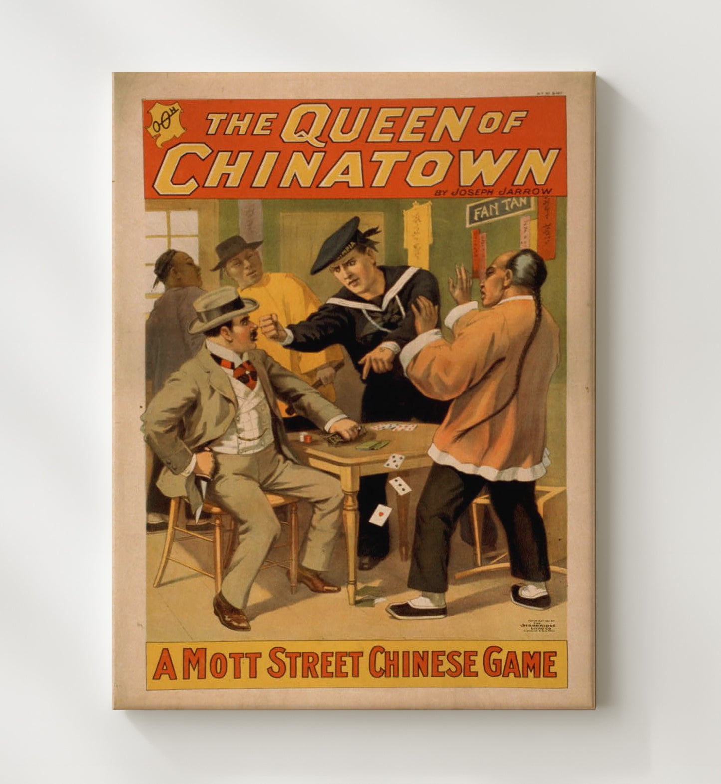 The Queen of Chinatown Game - Classic Stage Production - Theater Poster - 20x24 Canvas