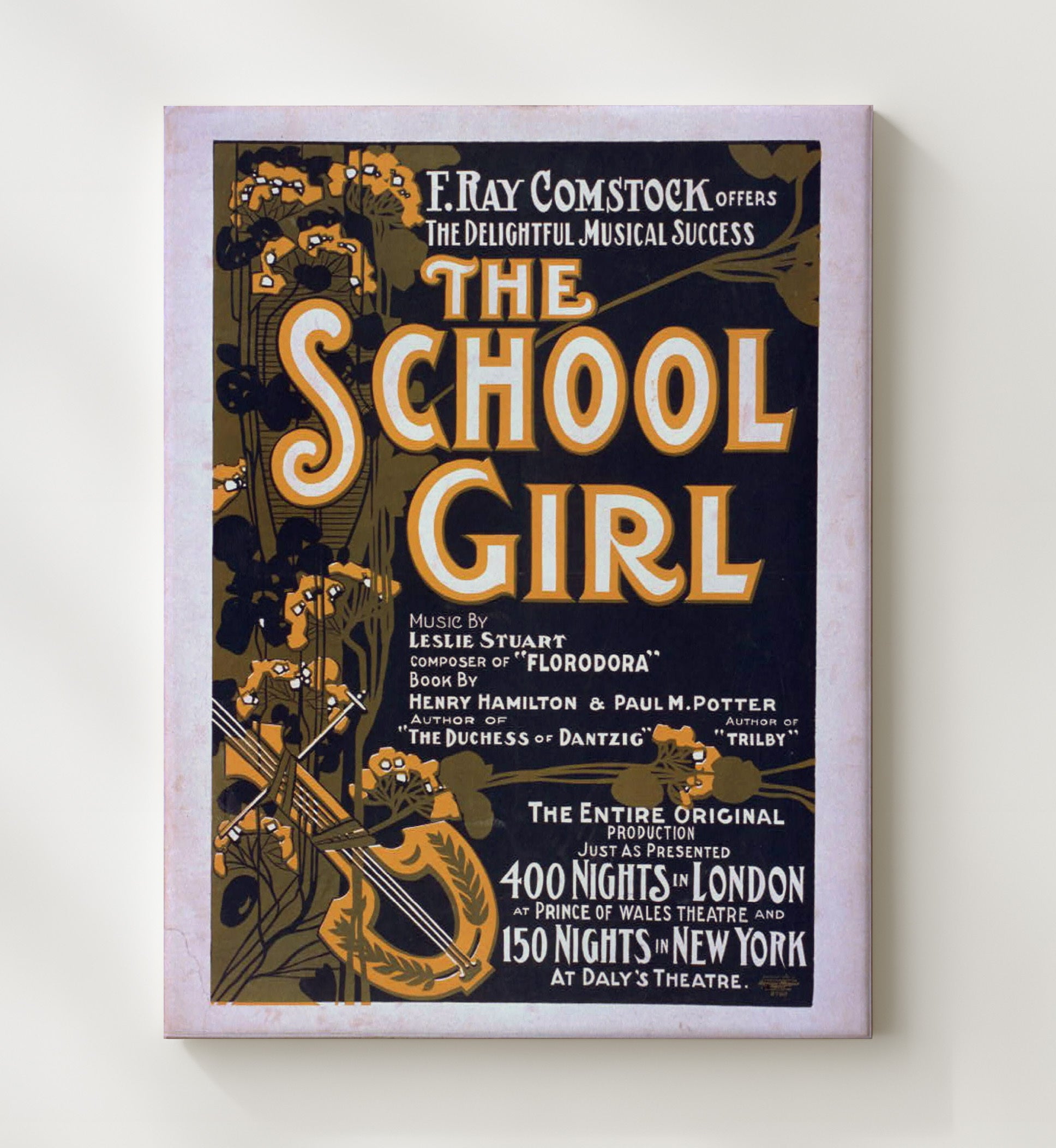 The School Girl - Classic Stage Production - Theater Poster - 20x24 Canvas