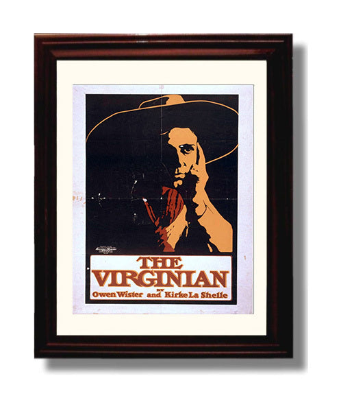 The Virginian - Classic Stage Production - Theater Poster - 8x10 Beveled Frame