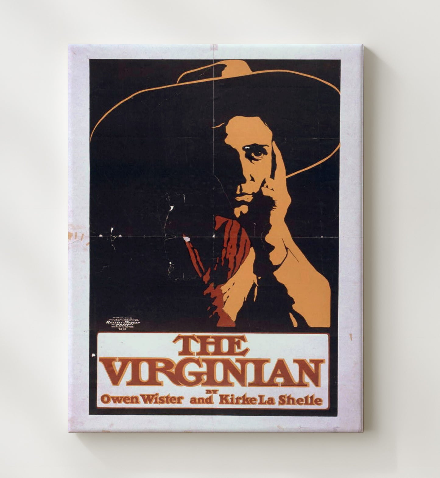 The Virginian - Classic Stage Production - Theater Poster - 20x24 Canvas