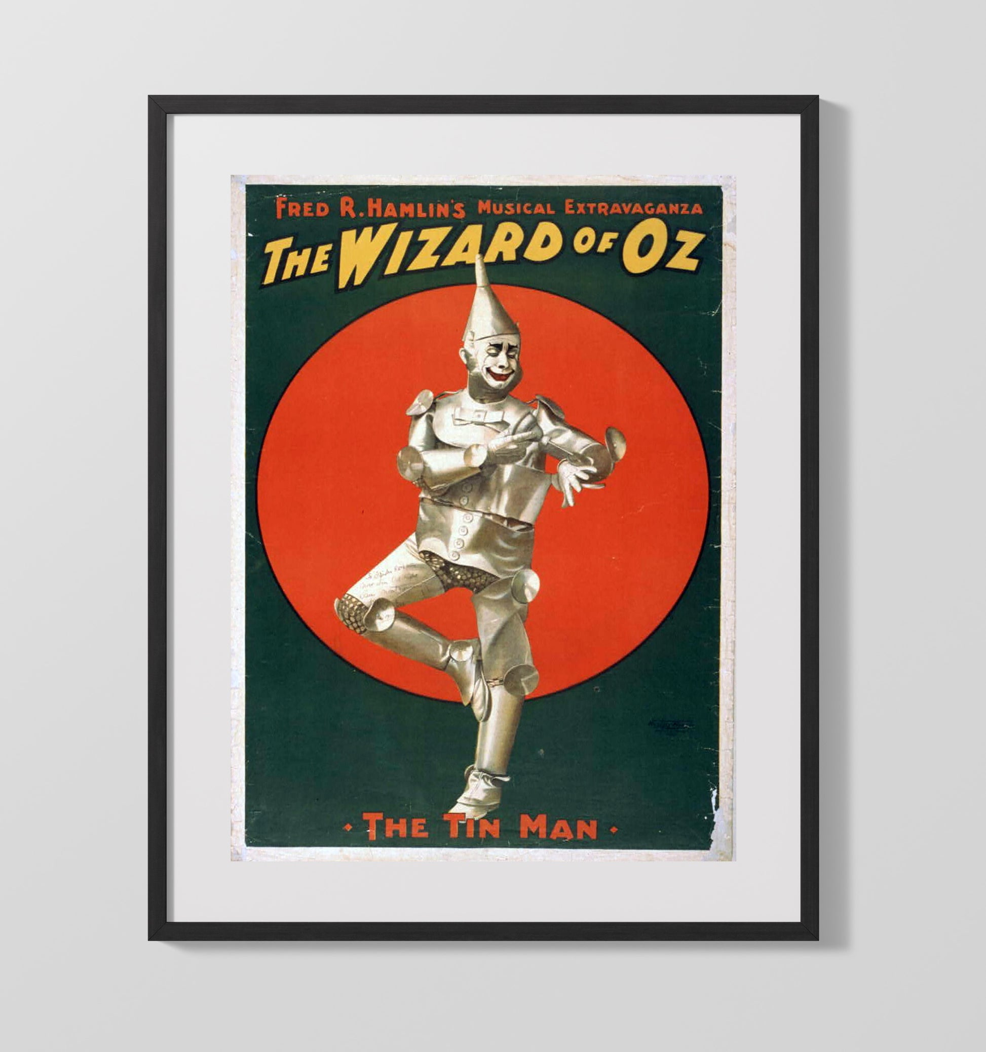 The Wizard of Oz the Tin Man - Classic Stage Production - Theater Poster - 16x20 Gallery Frame