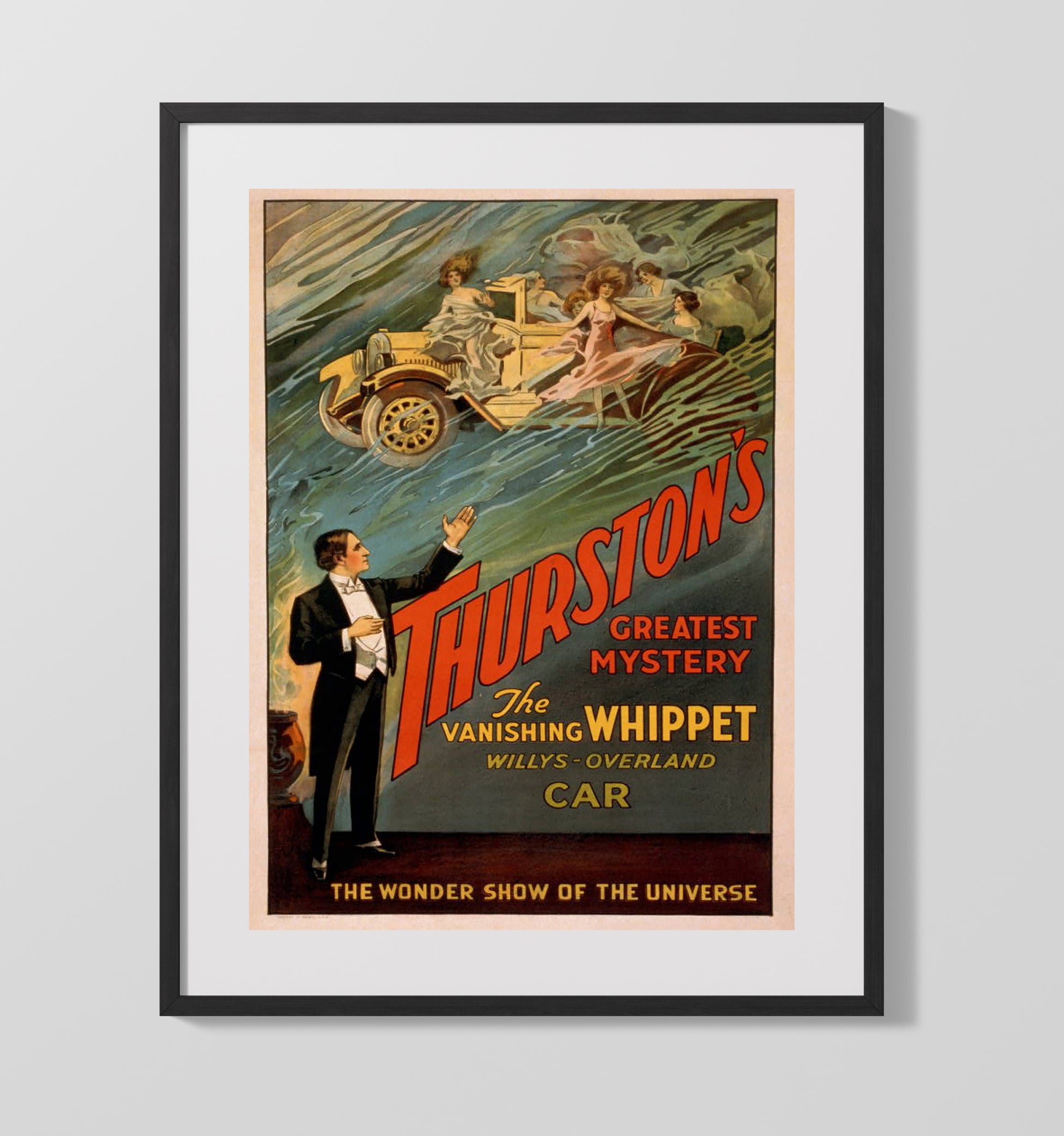Thurstons Greatest Mystery - Classic Stage Production - Theater Poster - 16x20 Gallery Frame
