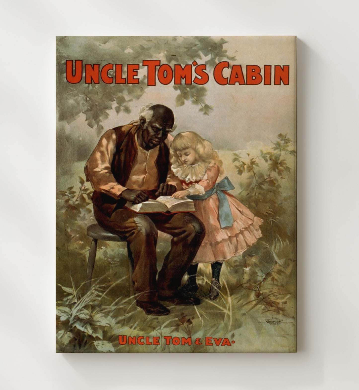 Uncle Tom and Eva - Classic Stage Production - Theater Poster - 20x24 Canvas