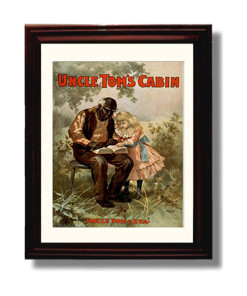 Uncle Tom and Eva - Classic Stage Production - Theater Poster - 8x10 Beveled Frame
